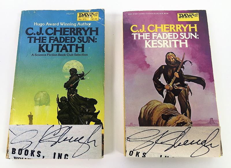 C.J. Cherryh Collection: The Faded Sun: Kutath & The Faded Sun: Kesrith (Daw Books) - Signed by C.J. Cherryh [Photo 1]