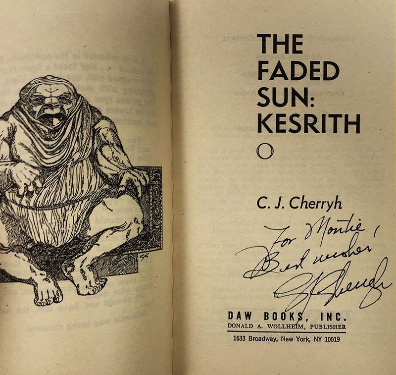 C.J. Cherryh Collection: The Faded Sun: Kutath & The Faded Sun: Kesrith (Daw Books) - Signed by C.J. Cherryh [Photo 9]