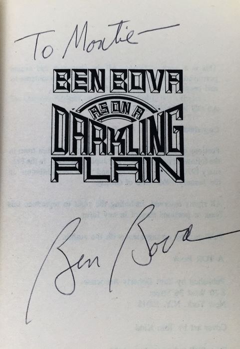 Ben Bova Collection: Millenium, The Dueling Machine, The Multiple Man & As On A Darkling Plain (x2) - Signed by Ben Bova [Photo 24]