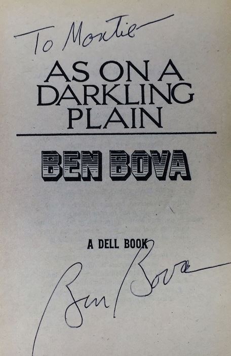 Ben Bova Collection: Millenium, The Dueling Machine, The Multiple Man & As On A Darkling Plain (x2) - Signed by Ben Bova [Photo 29]