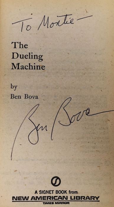 Ben Bova Collection: Millenium, The Dueling Machine, The Multiple Man & As On A Darkling Plain (x2) - Signed by Ben Bova [Photo 14]