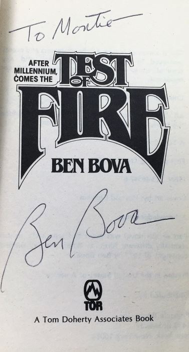Ben Bova Collection: The Exiles Trilogy, The Winds of Altair, Test of Fire & Peacekeepers - Signed by Ben Bova [Photo 18]