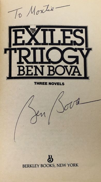 Ben Bova Collection: The Exiles Trilogy, The Winds of Altair, Test of Fire & Peacekeepers - Signed by Ben Bova [Photo 8]