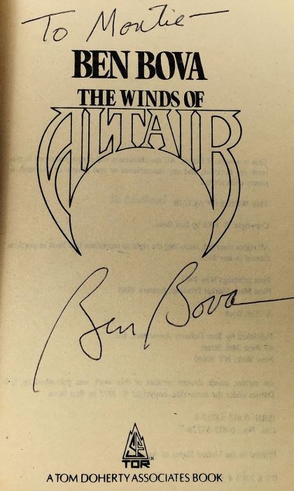 Ben Bova Collection: The Exiles Trilogy, The Winds of Altair, Test of Fire & Peacekeepers - Signed by Ben Bova [Photo 13]