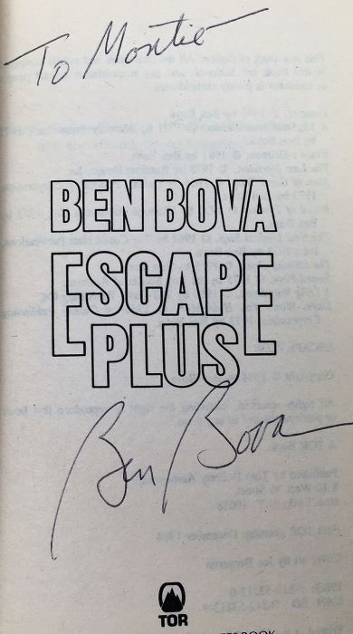 Ben Bova Collection: Voyagers, Kinsman, Star Watchman, Escape Plus, Battle Station & When the Sky Burned - Signed by Ben Bova [Photo 25]