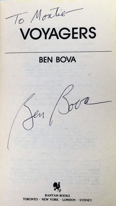 Ben Bova Collection: Voyagers, Kinsman, Star Watchman, Escape Plus, Battle Station & When the Sky Burned - Signed by Ben Bova [Photo 10]