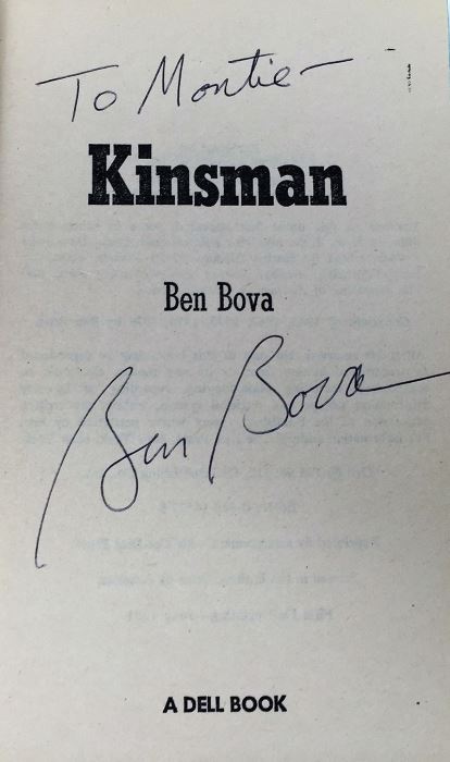 Ben Bova Collection: Voyagers, Kinsman, Star Watchman, Escape Plus, Battle Station & When the Sky Burned - Signed by Ben Bova [Photo 15]