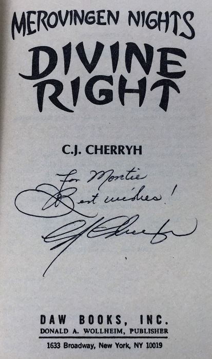 C.J. Cherryh Collection: Merovingen Nights #2,4,5,6,7 - Signed by: C.J. Cherryh, Mercedes Lackey, Leslie Fish & Roberta Rogow [Photo 25]
