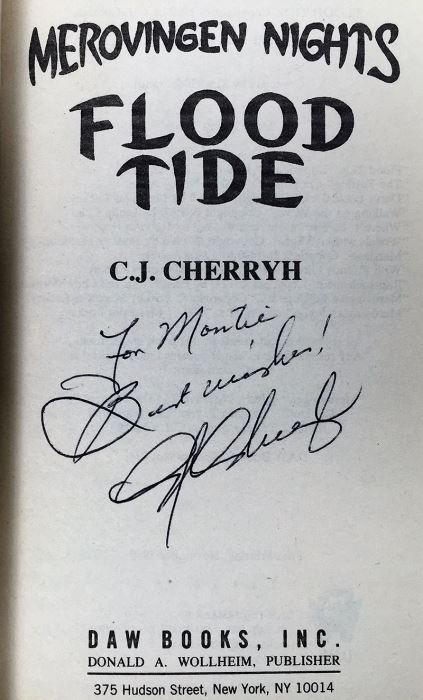 C.J. Cherryh Collection: Merovingen Nights #2,4,5,6,7 - Signed by: C.J. Cherryh, Mercedes Lackey, Leslie Fish & Roberta Rogow [Photo 42]