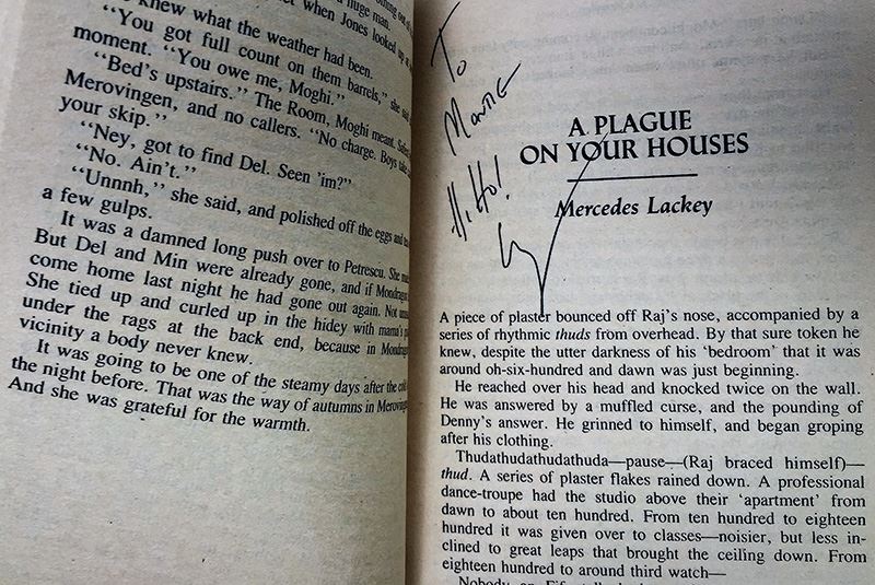 C.J. Cherryh Collection: Merovingen Nights #2,4,5,6,7 - Signed by: C.J. Cherryh, Mercedes Lackey, Leslie Fish & Roberta Rogow [Photo 7]