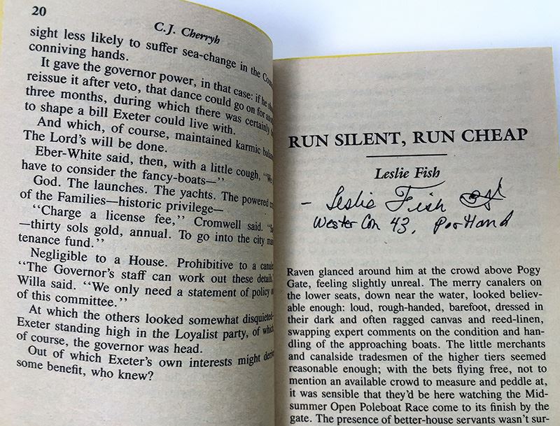 C.J. Cherryh Collection: Merovingen Nights #2,4,5,6,7 - Signed by: C.J. Cherryh, Mercedes Lackey, Leslie Fish & Roberta Rogow [Photo 27]