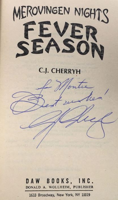 C.J. Cherryh Collection: Merovingen Nights #2,4,5,6,7 - Signed by: C.J. Cherryh, Mercedes Lackey, Leslie Fish & Roberta Rogow [Photo 5]