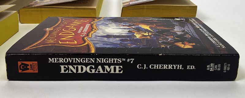 C.J. Cherryh Collection: Merovingen Nights #2,4,5,6,7 - Signed by: C.J. Cherryh, Mercedes Lackey, Leslie Fish & Roberta Rogow [Photo 50]