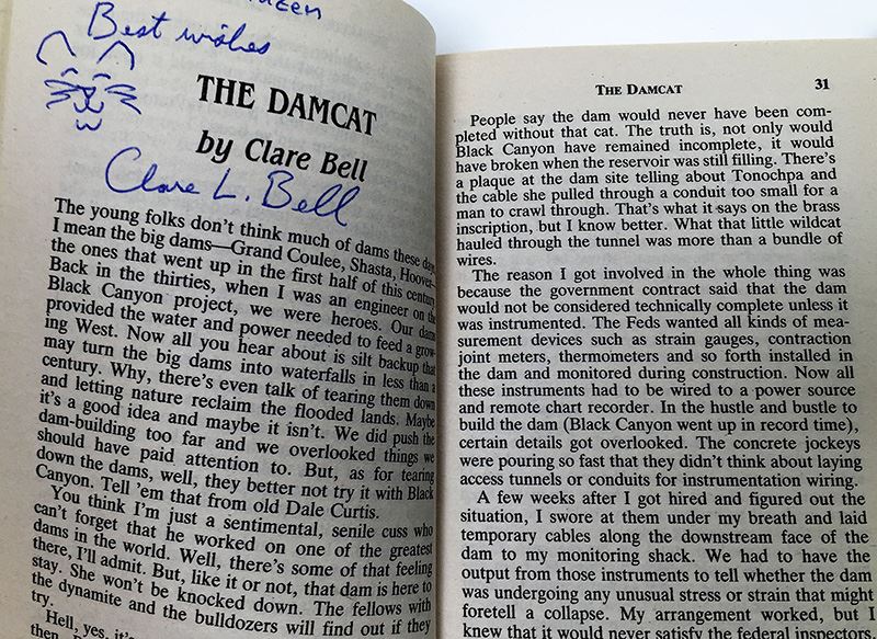 Andre Norton & Martin H. Greenberg Collection: Cat Fantastic I & II - Signed by Andre Norton, Claire L. Bell & Mercedes Lackey [Photo 8]