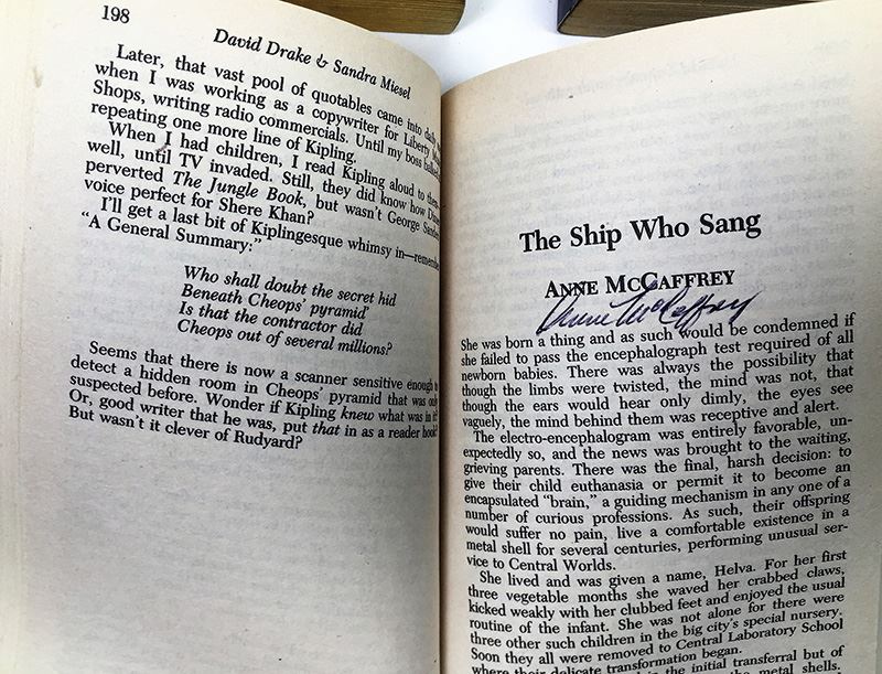 David Drake w/ Sandra Miesel Collection: The War Machine, A Separate Star & Heads to the Storm (Tributes to Rudyard Kipling) - Multiple Signatures; George R.R. Martin, Poul Anderson, Gene Wolfe, Joe Haldeman, L. Sprague de Camp, Roger MacBride Allen, etc. [Photo 37]