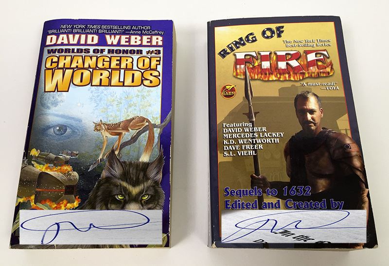 David Weber Collection: Changer of Worlds & Ring of Fire - Signed by David Weber [Photo 1]