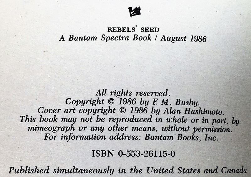F.M. Busby Collection: The Demu Trilogy, Alien Debt, The Proud Enemy, Star Rebel, Rebel's Seed & Rebel's Quest - Signed by F.M. Busby [Photo 34]