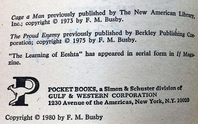 F.M. Busby Collection: The Demu Trilogy, Alien Debt, The Proud Enemy, Star Rebel, Rebel's Seed & Rebel's Quest - Signed by F.M. Busby [Photo 12]