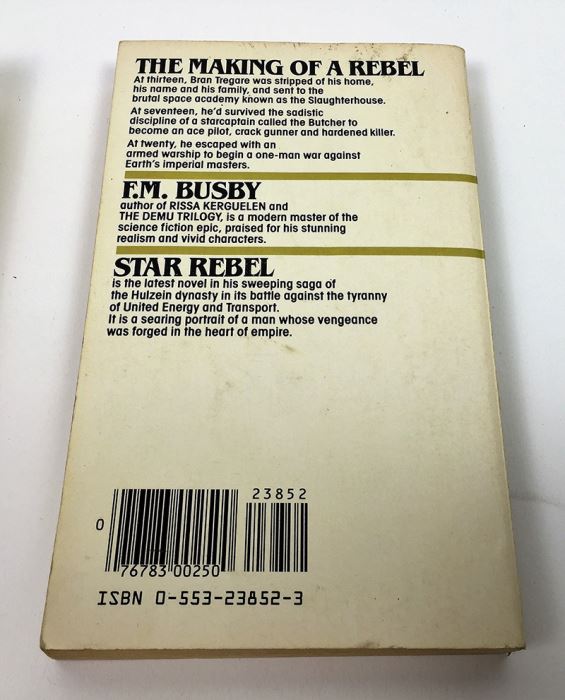 F.M. Busby Collection: The Demu Trilogy, Alien Debt, The Proud Enemy, Star Rebel, Rebel's Seed & Rebel's Quest - Signed by F.M. Busby [Photo 20]