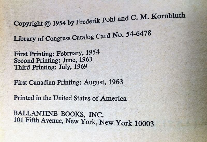 Frederik Pohl & C.M. Kornbluth Collection: The Best of C.M. Kornbluth, Gladiator-At-Law & Search the Sky - Signed by Frederik Pohl [Photo 18]