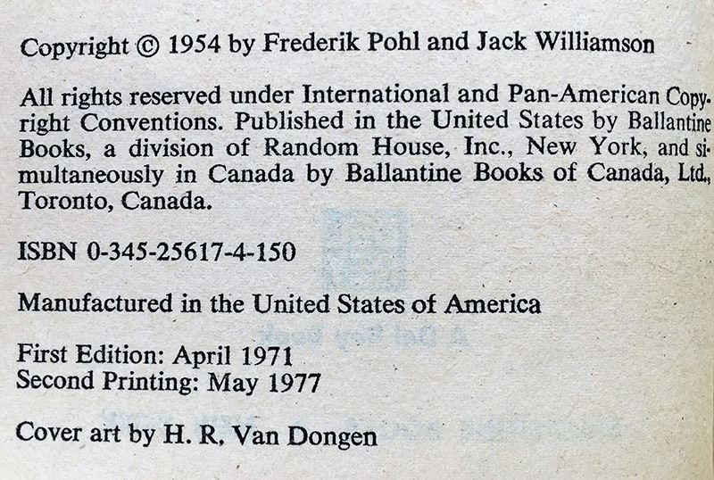 Frederik Pohl & Jack Williamson Collection: The Undersea Trilogy & The Undersea Quest - Signed by Frederik Pohl & Jack Williamson; Frederik Pohl Collection: Digits & Dastards, Man Plus - Signed by Frederik Pohl [Photo 11]