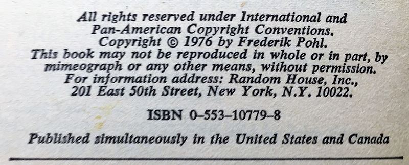 Frederik Pohl & Jack Williamson Collection: The Undersea Trilogy & The Undersea Quest - Signed by Frederik Pohl & Jack Williamson; Frederik Pohl Collection: Digits & Dastards, Man Plus - Signed by Frederik Pohl [Photo 22]