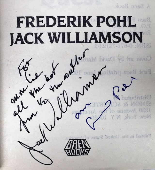Frederik Pohl & Jack Williamson Collection: The Undersea Trilogy & The Undersea Quest - Signed by Frederik Pohl & Jack Williamson; Frederik Pohl Collection: Digits & Dastards, Man Plus - Signed by Frederik Pohl [Photo 5]