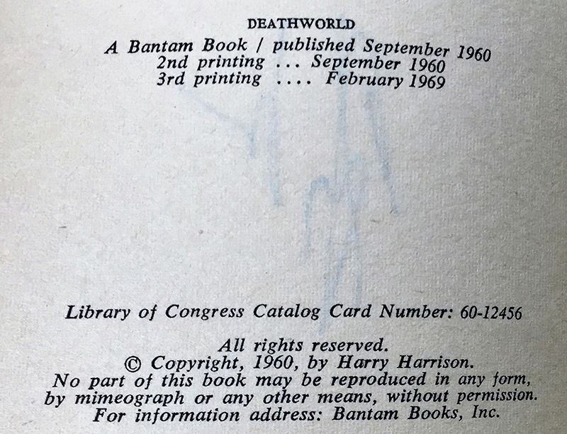 Harry Harrison Collection: Death World (1, 2 & 3) & Skyfall - Signed by Harry Harrison [Photo 14]