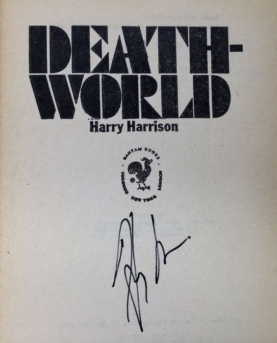 Harry Harrison Collection: Death World (1, 2 & 3) & Skyfall - Signed by Harry Harrison [Photo 12]