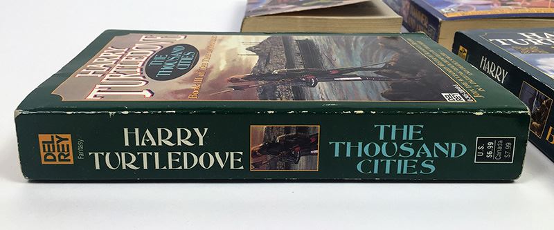 Harry Turtledove Collection: The Time of Troubles: The Stolen Throne, Hammer and Anvil, The Thousand Cities & Videssos Besieged - Signed by Harry Turtledove  [Photo 14]