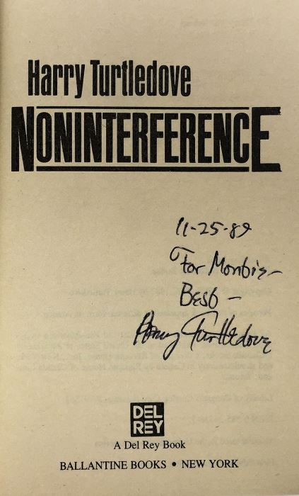Harry Turtledove Collection: Earthgrip & Noninteference - Signed by Harry Turtledove  [Photo 11]