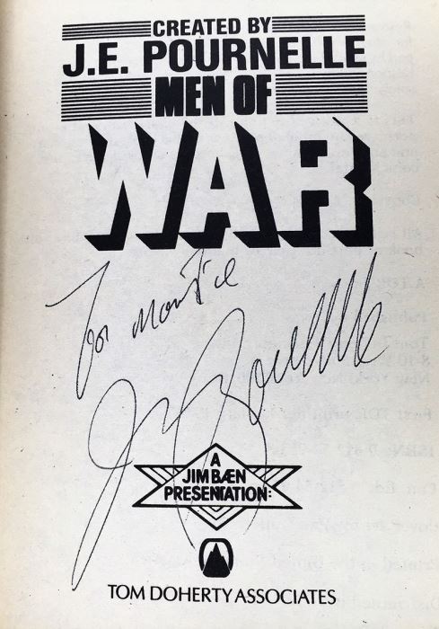 J.E. Pournelle Collection: There Will Be War Series (Book 1-4): There Will Be War, Men of War, Blood and Iron & Day of the Tyrant - Multiple Signatures: J.E. Pournelle, Larry Niven, Poul Anderson, Joe Haldeman, William F. Wu, Joel Rosenberg & Jack Vance [Photo 19]