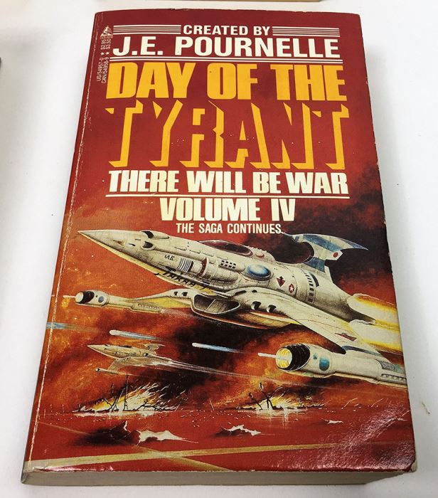 J.E. Pournelle Collection: There Will Be War Series (Book 1-4): There Will Be War, Men of War, Blood and Iron & Day of the Tyrant - Multiple Signatures: J.E. Pournelle, Larry Niven, Poul Anderson, Joe Haldeman, William F. Wu, Joel Rosenberg & Jack Vance [Photo 35]