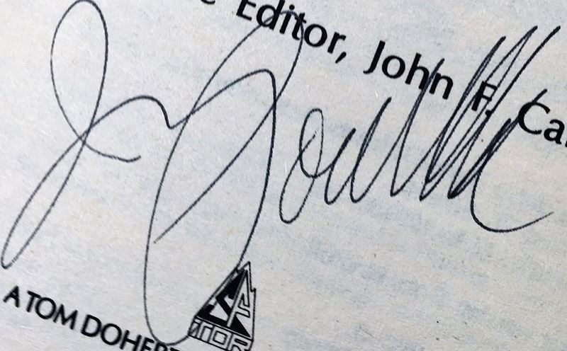 J.E. Pournelle Collection: There Will Be War Series (Book 1-4): There Will Be War, Men of War, Blood and Iron & Day of the Tyrant - Multiple Signatures: J.E. Pournelle, Larry Niven, Poul Anderson, Joe Haldeman, William F. Wu, Joel Rosenberg & Jack Vance [Photo 40]