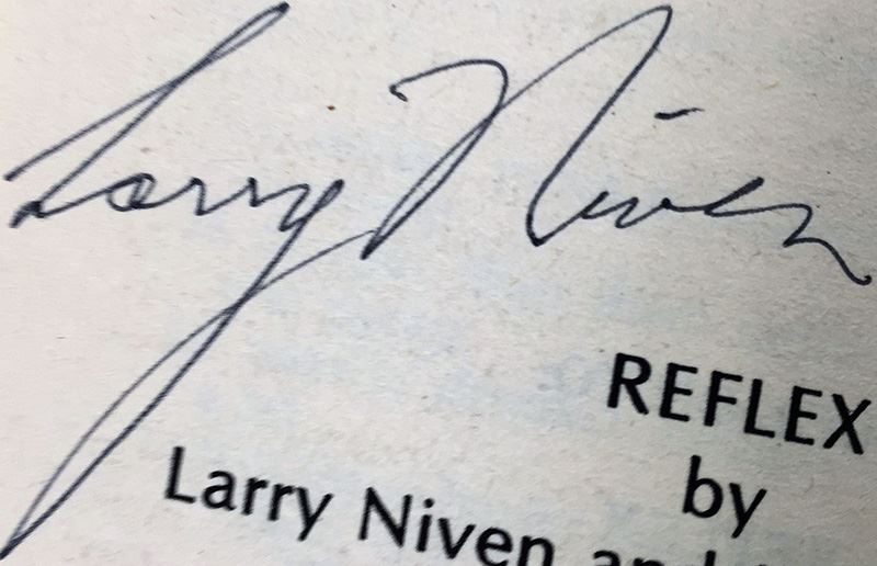 J.E. Pournelle Collection: There Will Be War Series (Book 1-4): There Will Be War, Men of War, Blood and Iron & Day of the Tyrant - Multiple Signatures: J.E. Pournelle, Larry Niven, Poul Anderson, Joe Haldeman, William F. Wu, Joel Rosenberg & Jack Vance [Photo 9]