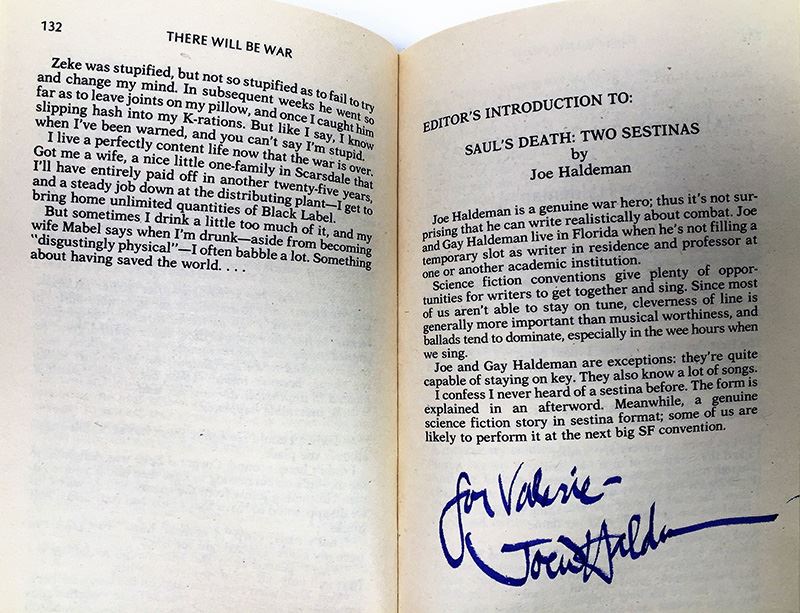 J.E. Pournelle Collection: There Will Be War Series (Book 1-4): There Will Be War, Men of War, Blood and Iron & Day of the Tyrant - Multiple Signatures: J.E. Pournelle, Larry Niven, Poul Anderson, Joe Haldeman, William F. Wu, Joel Rosenberg & Jack Vance [Photo 12]