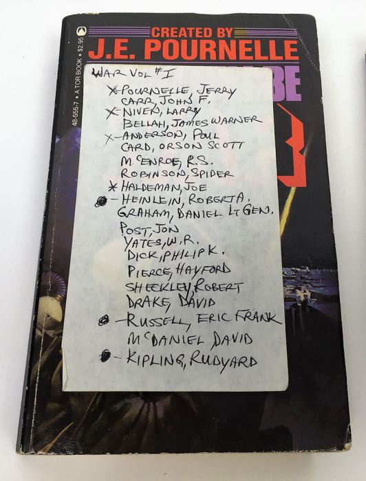 J.E. Pournelle Collection: There Will Be War Series (Book 1-4): There Will Be War, Men of War, Blood and Iron & Day of the Tyrant - Multiple Signatures: J.E. Pournelle, Larry Niven, Poul Anderson, Joe Haldeman, William F. Wu, Joel Rosenberg & Jack Vance [Photo 3]