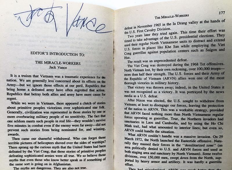 J.E. Pournelle Collection: There Will Be War Series (Book 1-4): There Will Be War, Men of War, Blood and Iron & Day of the Tyrant - Multiple Signatures: J.E. Pournelle, Larry Niven, Poul Anderson, Joe Haldeman, William F. Wu, Joel Rosenberg & Jack Vance [Photo 32]
