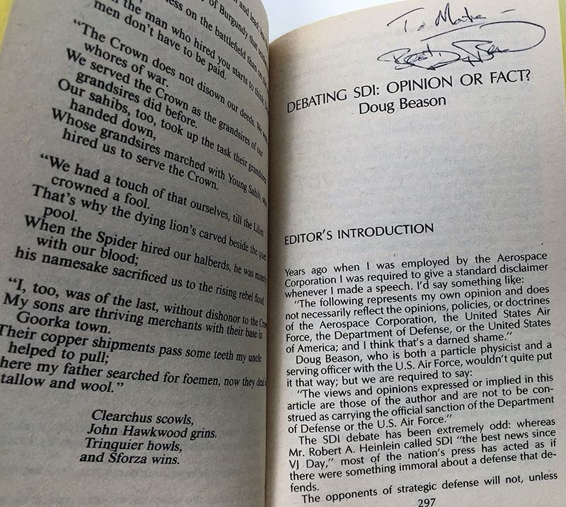 J.E. Pournelle Collection: There Will Be War Series (Book 5-9): Warrior, Guns of Darkness, Call to Battle!, Armageddon & After Armageddon - Multiple Signatures: J.E. Pournelle, William F. Wu, Harry Turtledove, Gregory Benford, Ben Bova, Dean Ing, etc. [Photo 32]