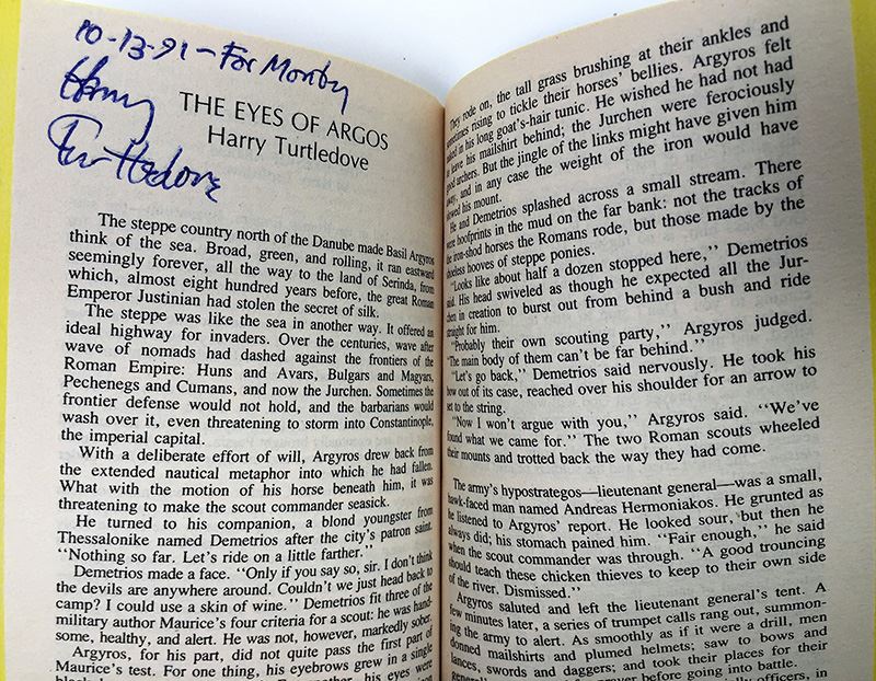 J.E. Pournelle Collection: There Will Be War Series (Book 5-9): Warrior, Guns of Darkness, Call to Battle!, Armageddon & After Armageddon - Multiple Signatures: J.E. Pournelle, William F. Wu, Harry Turtledove, Gregory Benford, Ben Bova, Dean Ing, etc. [Photo 21]