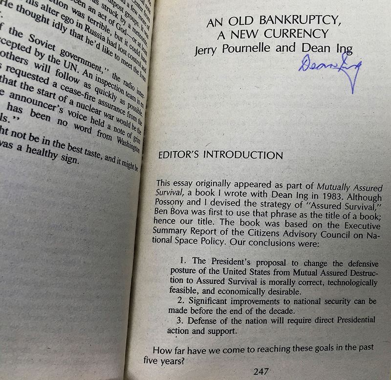 J.E. Pournelle Collection: There Will Be War Series (Book 5-9): Warrior, Guns of Darkness, Call to Battle!, Armageddon & After Armageddon - Multiple Signatures: J.E. Pournelle, William F. Wu, Harry Turtledove, Gregory Benford, Ben Bova, Dean Ing, etc. [Photo 46]