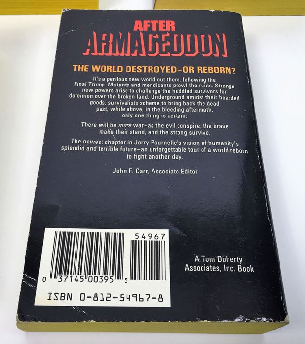 J.E. Pournelle Collection: There Will Be War Series (Book 5-9): Warrior, Guns of Darkness, Call to Battle!, Armageddon & After Armageddon - Multiple Signatures: J.E. Pournelle, William F. Wu, Harry Turtledove, Gregory Benford, Ben Bova, Dean Ing, etc. [Photo 56]