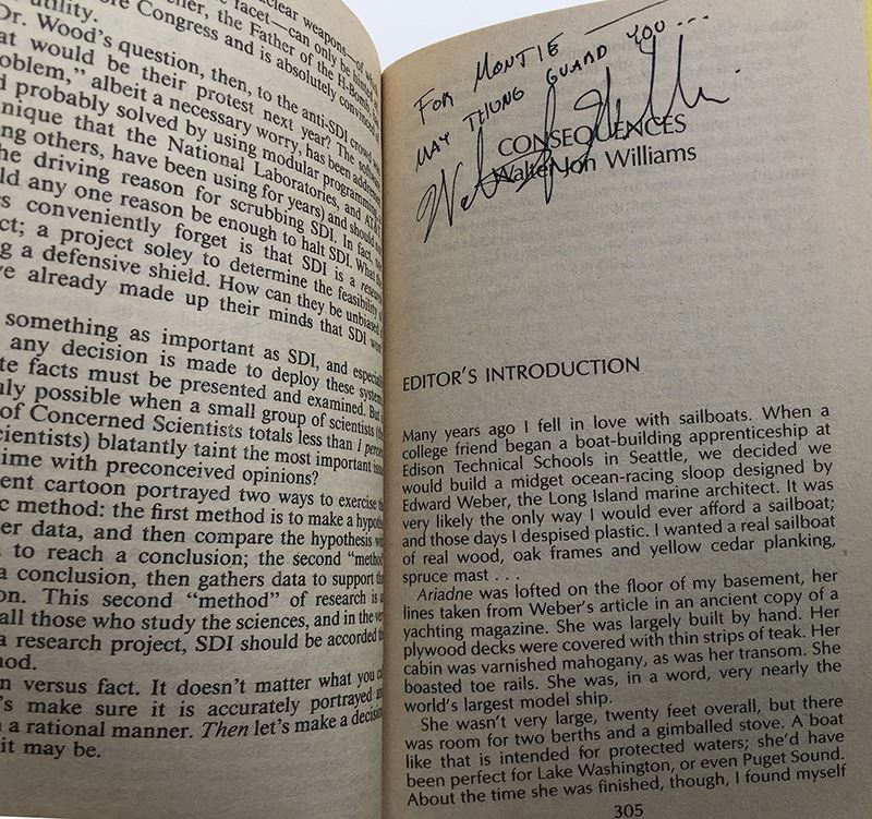 J.E. Pournelle Collection: There Will Be War Series (Book 5-9): Warrior, Guns of Darkness, Call to Battle!, Armageddon & After Armageddon - Multiple Signatures: J.E. Pournelle, William F. Wu, Harry Turtledove, Gregory Benford, Ben Bova, Dean Ing, etc. [Photo 34]