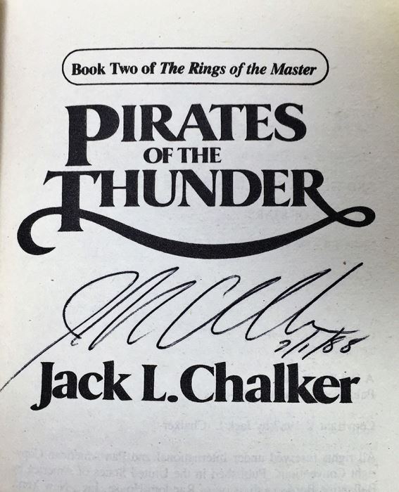Jack L. Chalker Collection: The River of the Dancing Gods, Songs of the Dancing Gods & Vengeance of the Dancing Gods; Pirates of Thunder, The Web of the Chozen & The Labyrinth of Dreams - Signed by Jack L. Chalker [Photo 10]