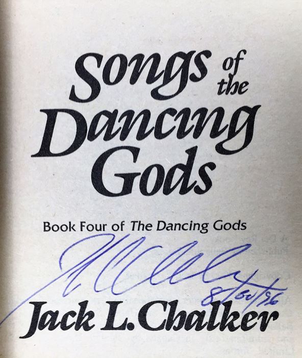 Jack L. Chalker Collection: The River of the Dancing Gods, Songs of the Dancing Gods & Vengeance of the Dancing Gods; Pirates of Thunder, The Web of the Chozen & The Labyrinth of Dreams - Signed by Jack L. Chalker [Photo 27]