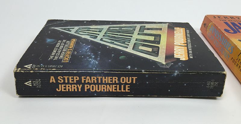 Jerry Pournelle Collection: A Step Farther Out, Janissaries, Exiles to Glory, High Justice & Birth of Fire (Laser Books 23) - Signed by Jerry Pournelle [Photo 7]