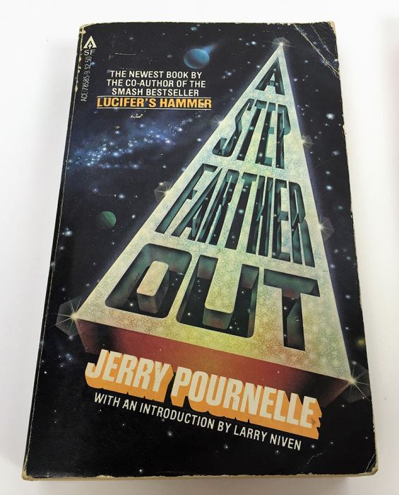 Jerry Pournelle Collection: A Step Farther Out, Janissaries, Exiles to Glory, High Justice & Birth of Fire (Laser Books 23) - Signed by Jerry Pournelle [Photo 2]