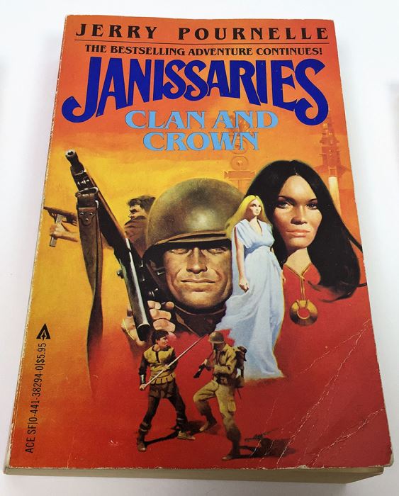 Jerry Pournelle Collection: A Step Farther Out, Janissaries, Exiles to Glory, High Justice & Birth of Fire (Laser Books 23) - Signed by Jerry Pournelle [Photo 3]