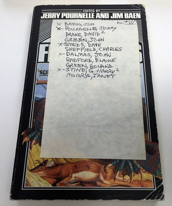 Jerry Pournelle & Jim Baen Collection: Far Frontiers Magazine: Vol I, III, IV, VI & VII - Multiple Signatures: Jerry Pournelle, Jim Baen, Norman Spinrad, Larry Niven, Ben Bova, Vernor Vinge, John Dalmas, S.M. Stirling, G. Harry Stine, etc. [Photo 47]