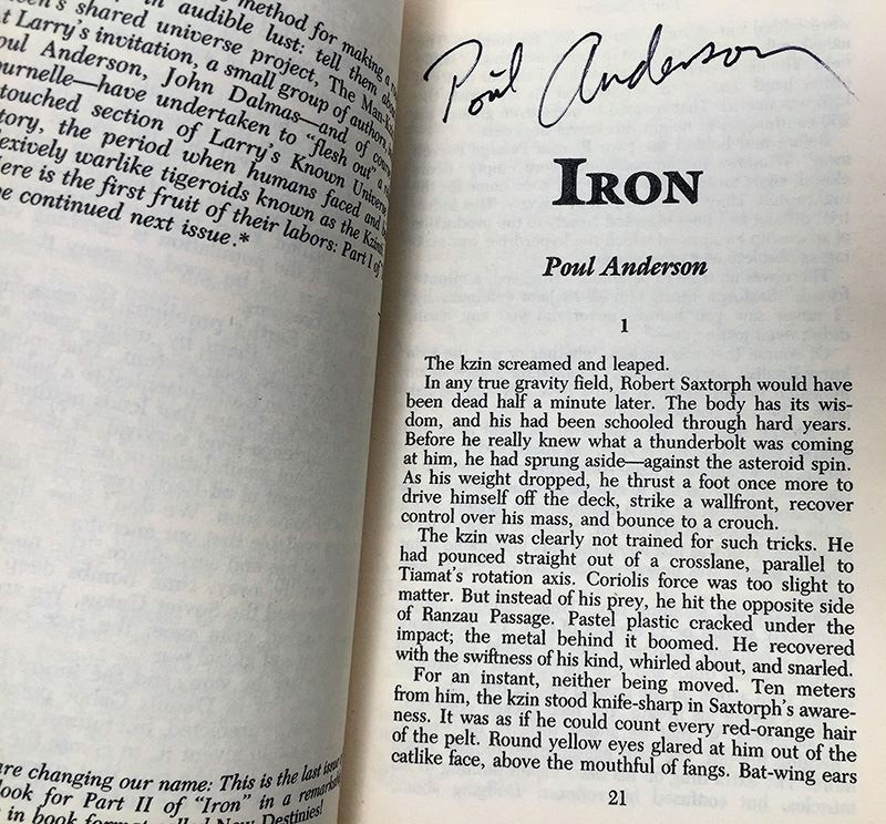 Jerry Pournelle & Jim Baen Collection: Far Frontiers Magazine: Vol I, III, IV, VI & VII - Multiple Signatures: Jerry Pournelle, Jim Baen, Norman Spinrad, Larry Niven, Ben Bova, Vernor Vinge, John Dalmas, S.M. Stirling, G. Harry Stine, etc. [Photo 65]